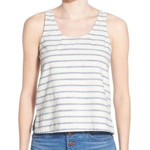 Madewell sundown tank in ikat stripe